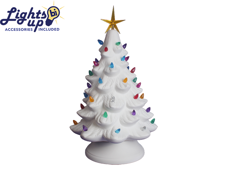 Vintage Christmas Tree Paint Party at Lala's Little Nugget