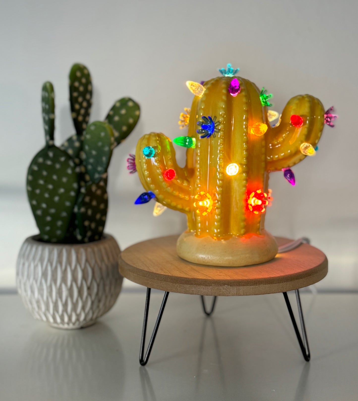 Baby Sunset Lighted Cactus Tree