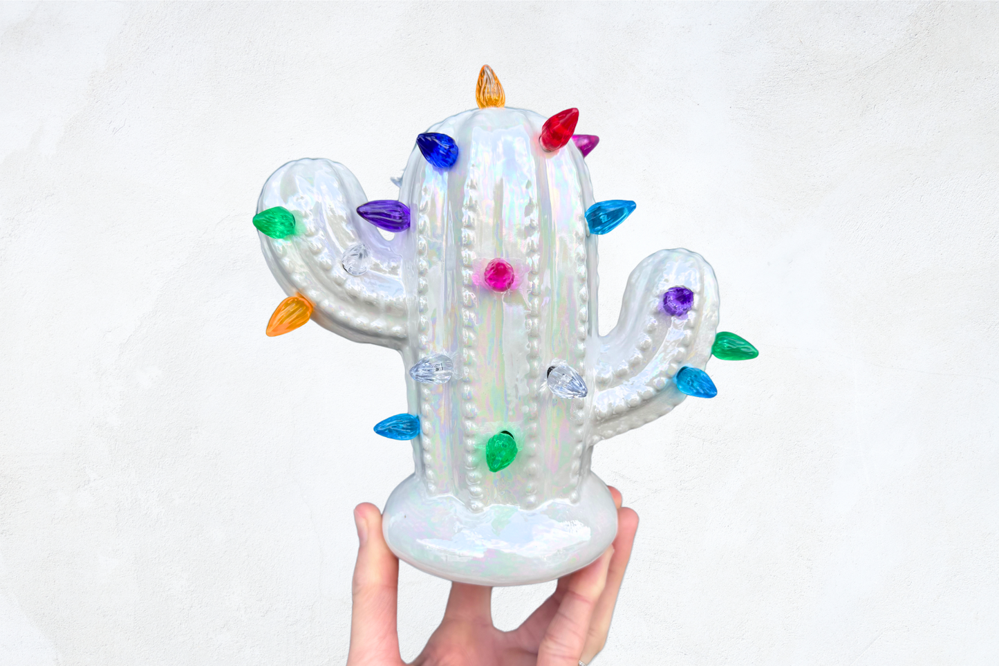 Iridescent White Baby Cactus Tree