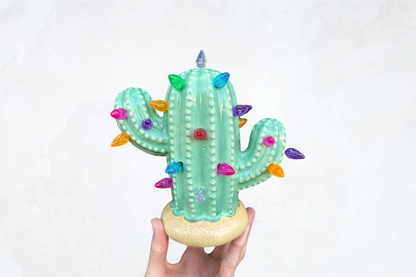 Baby Lighted Ceramic Cactus Tree