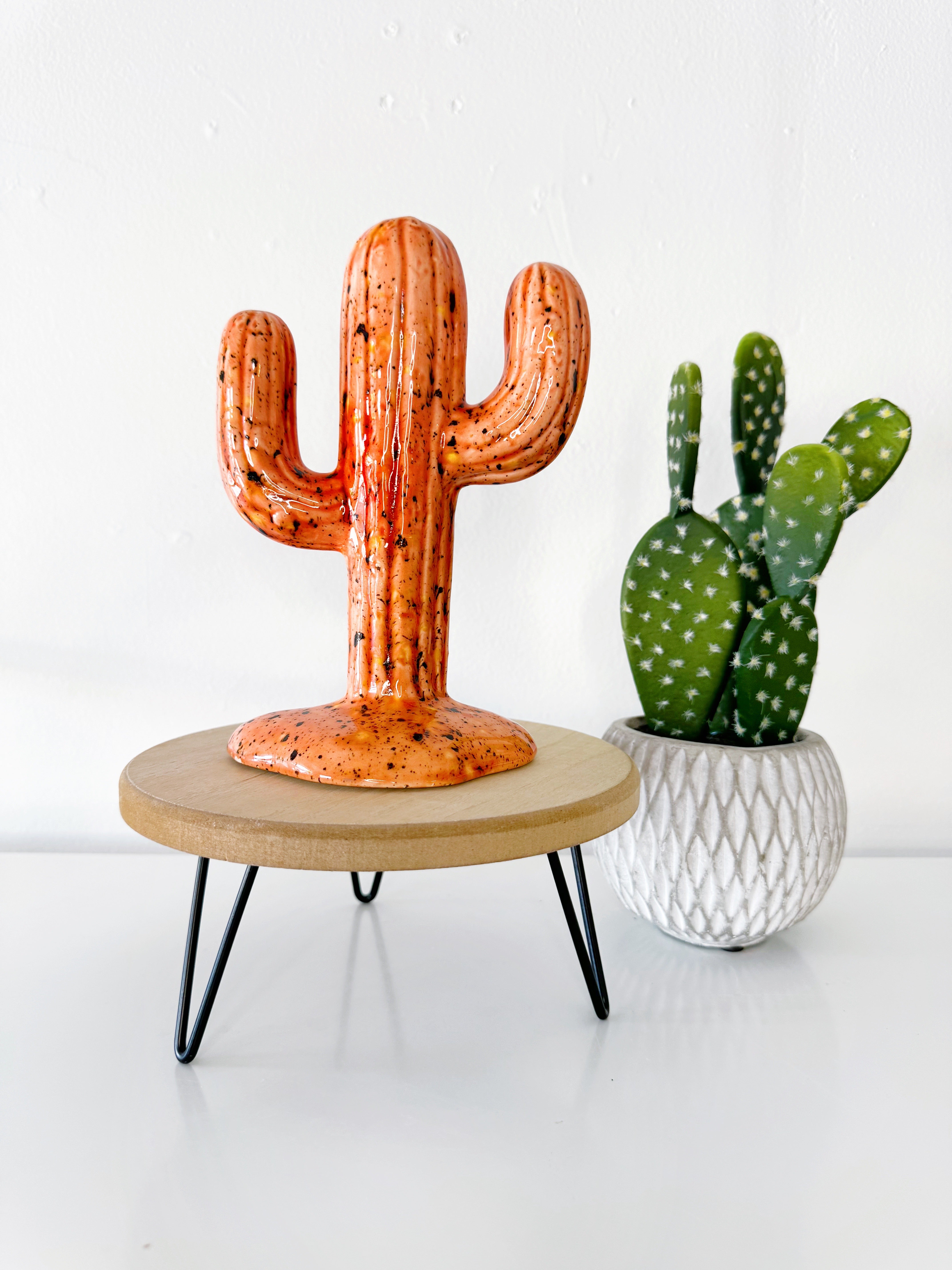 Country Ceramic Cactus Tree - The Reba