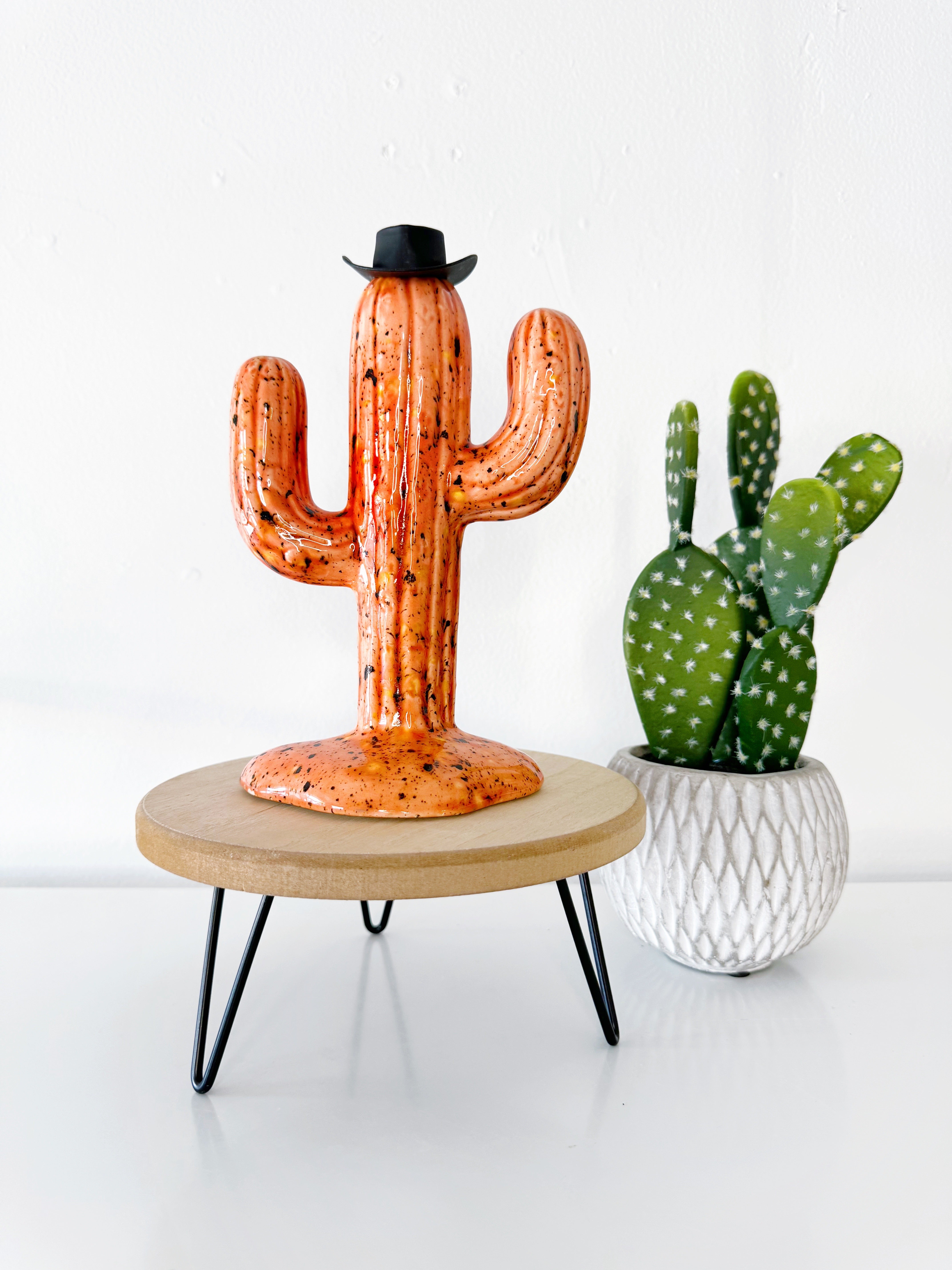 Country Ceramic Cactus Tree - The Reba