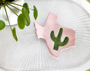 Texas Saguaro Cactus Jewelry Dish - Pink