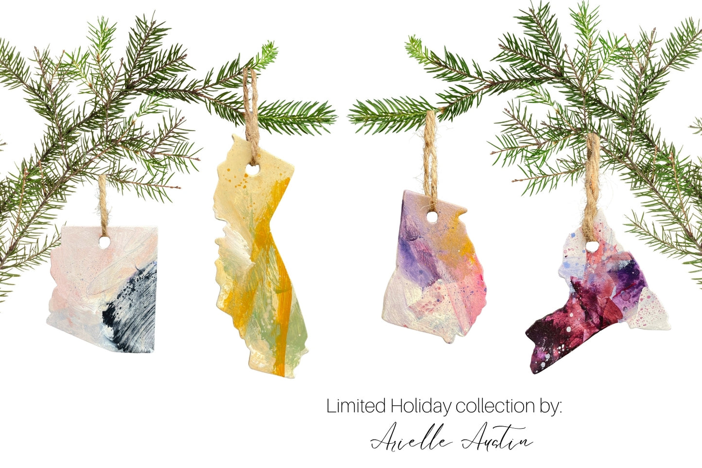 Arielle Austin Custom State Ornaments