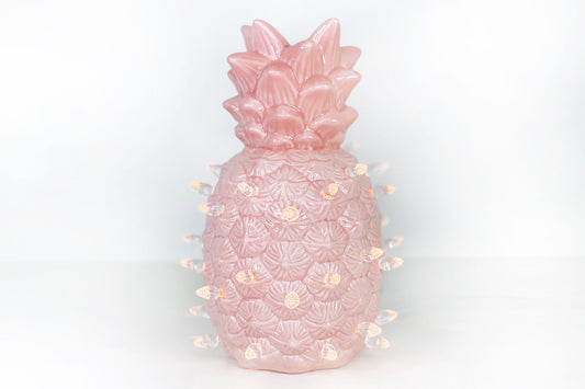 Pink Ceramic Pineapple Light