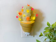Light Yellow Cactus Night Light - Butterfly Rose Charms