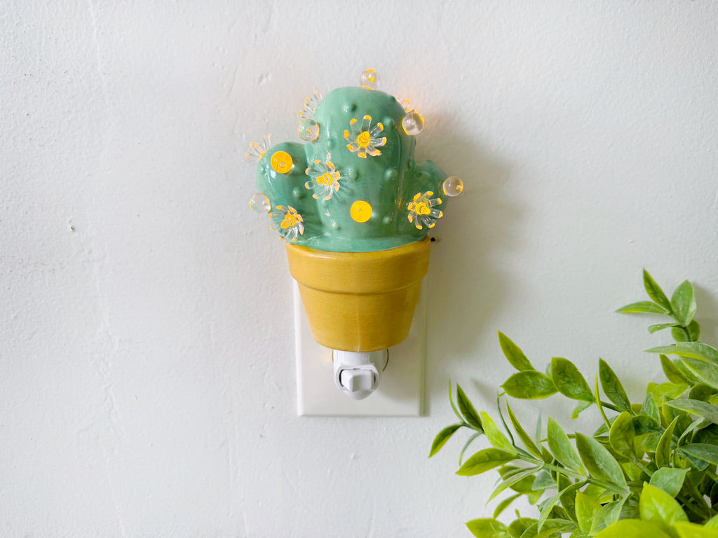 Mint Cactus Night Light