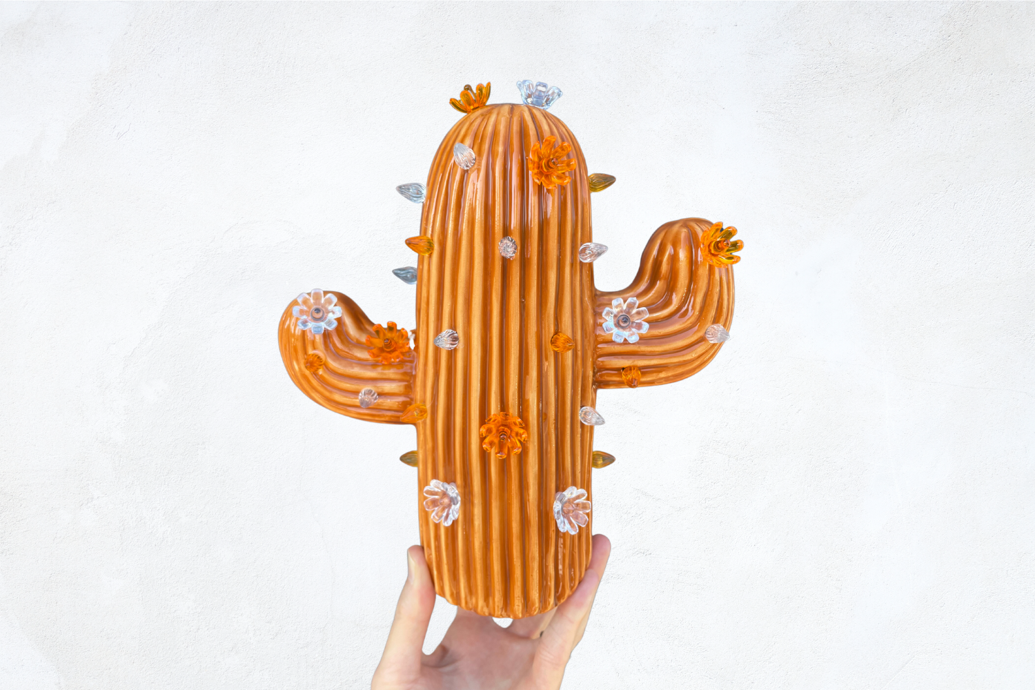 Burnt Orange Medium Cactus Light