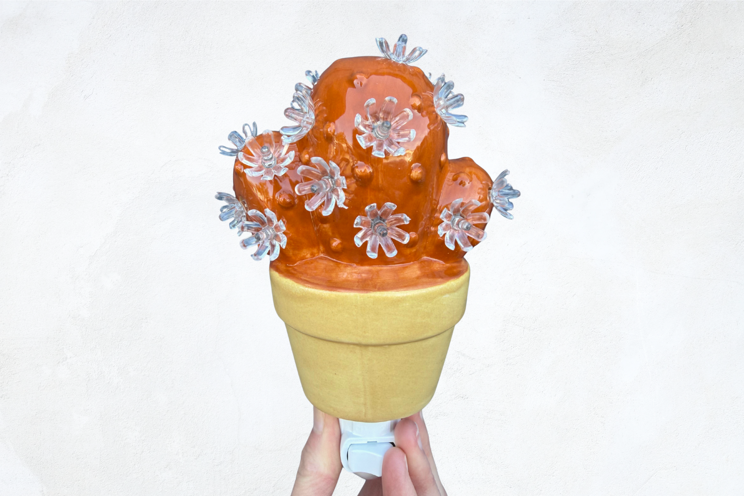 Burnt Orange Cactus Night Light