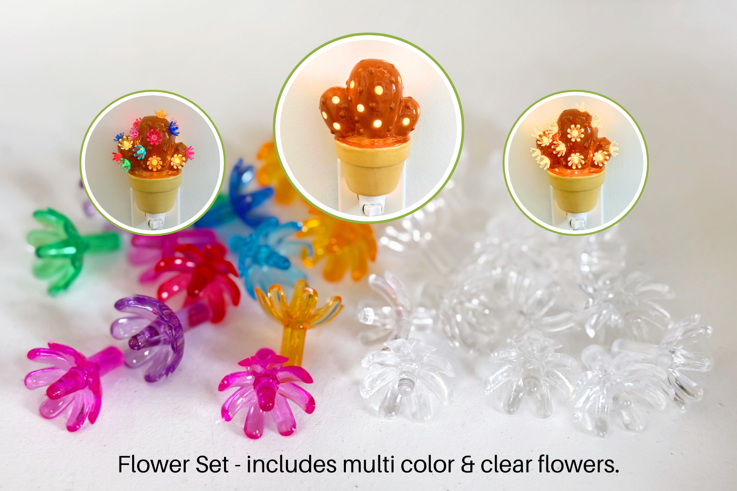 Burnt Orange Cactus Night Light