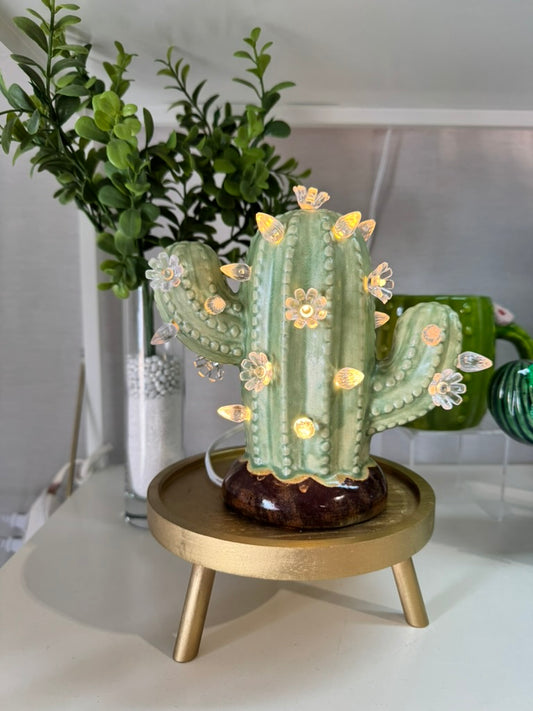 Baby Patina Ceramic Cactus Tree