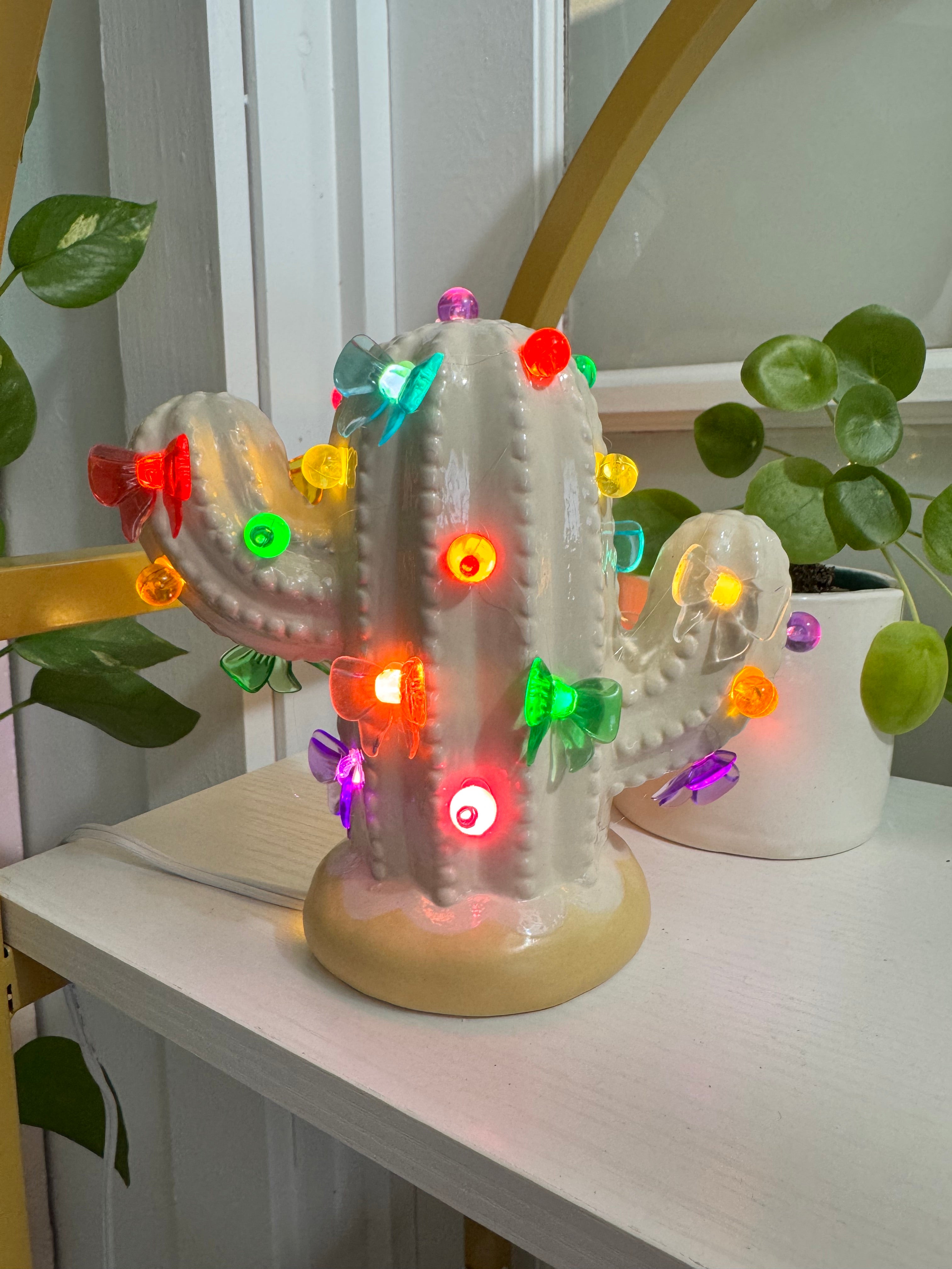 Baby Cashmere Lighted Cactus Tree