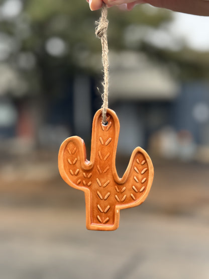 Ceramic Cactus Ornaments