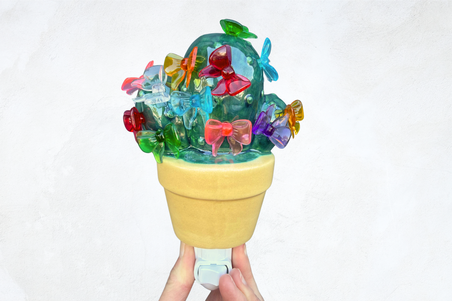 Dark Green Cactus Night Light