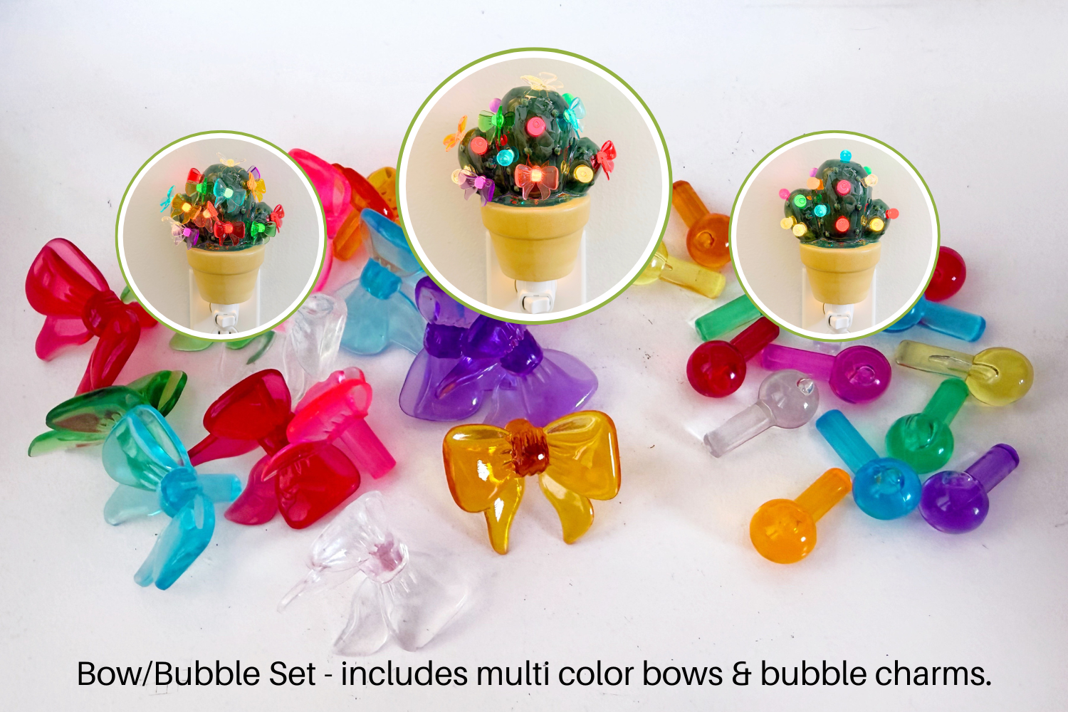 Dark Green Cactus Night Light