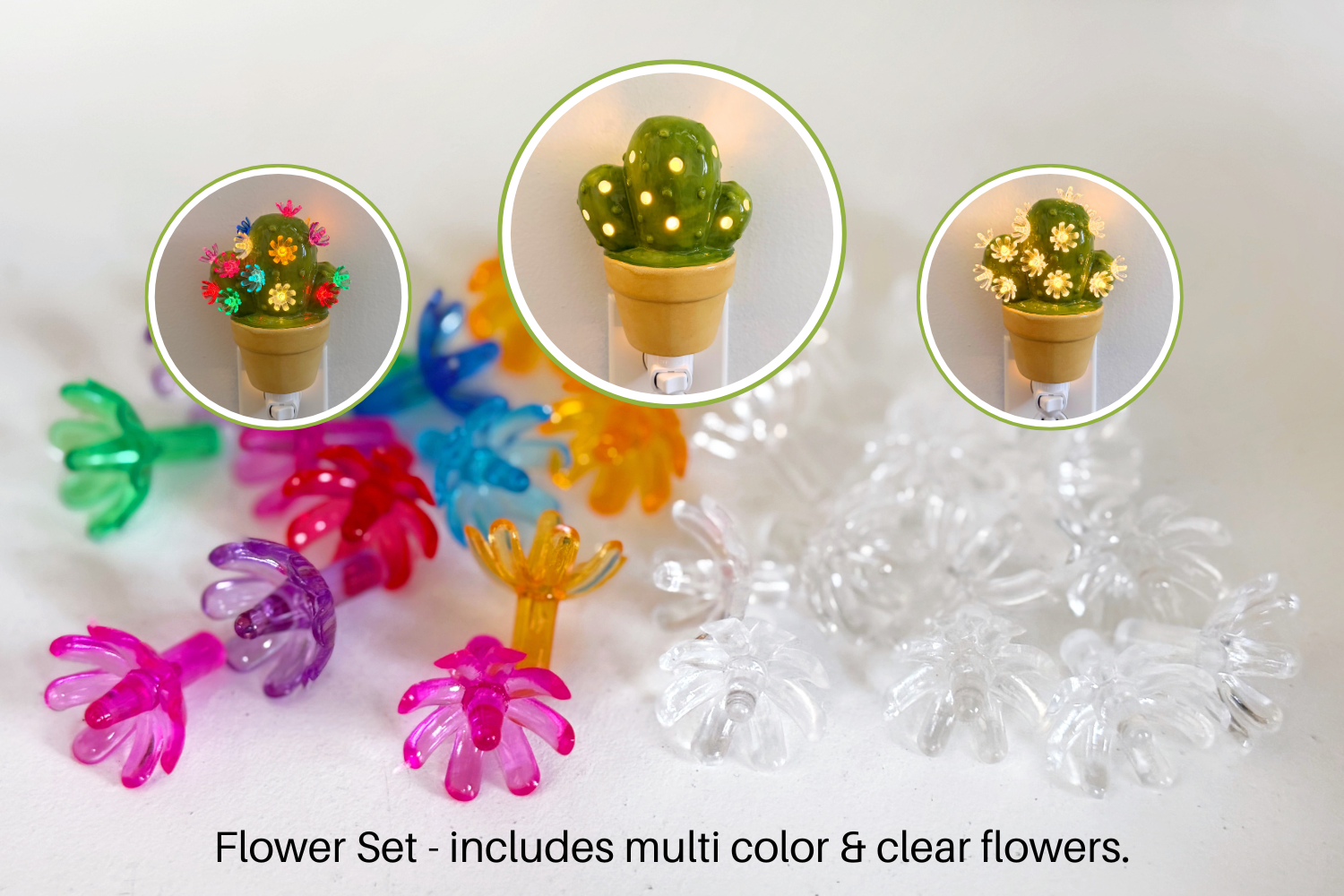 Green Cactus Night Light