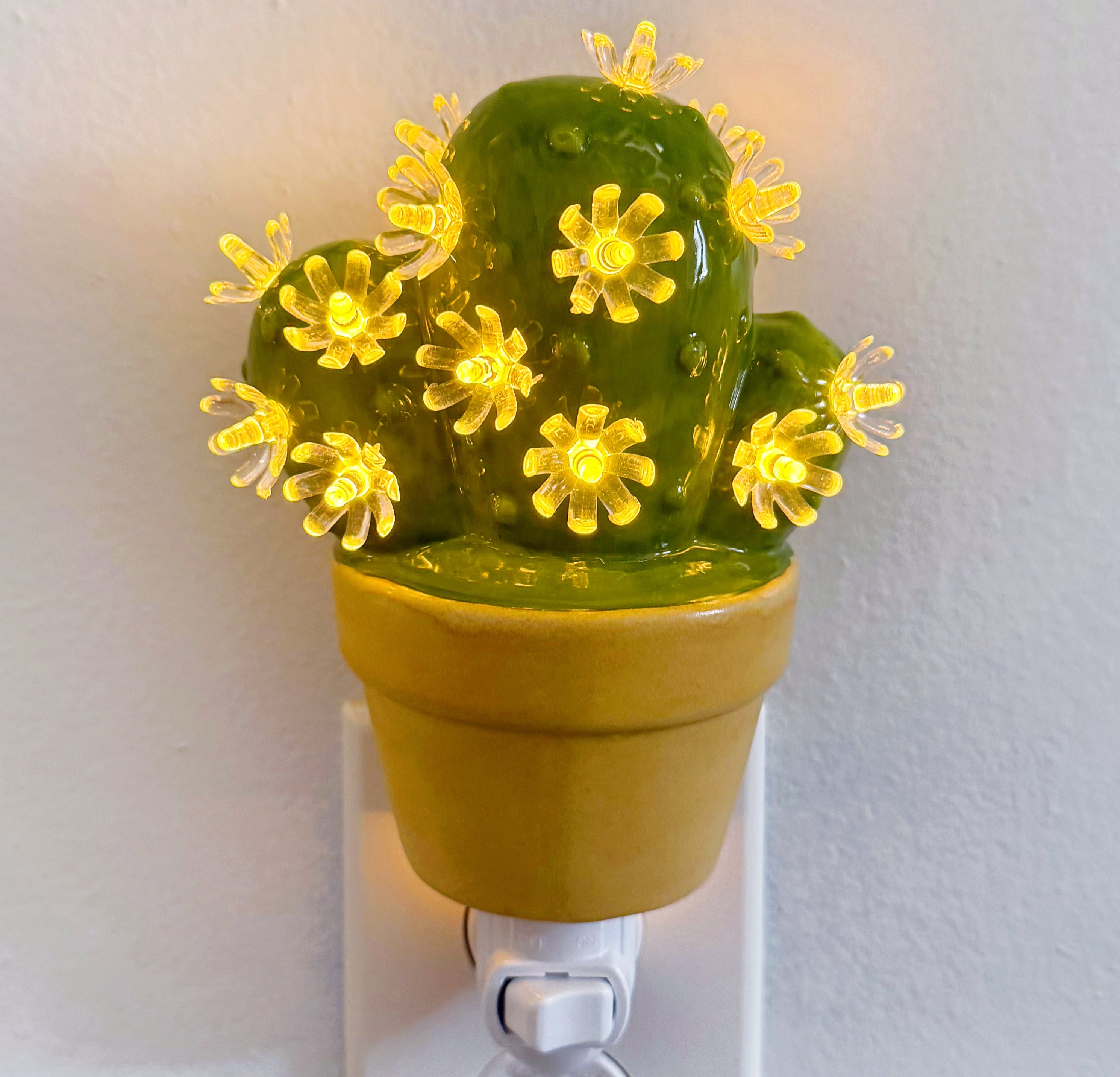 Green Cactus Night Light