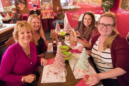Vintage Christmas Tree Paint Party at Lala's Little Nugget