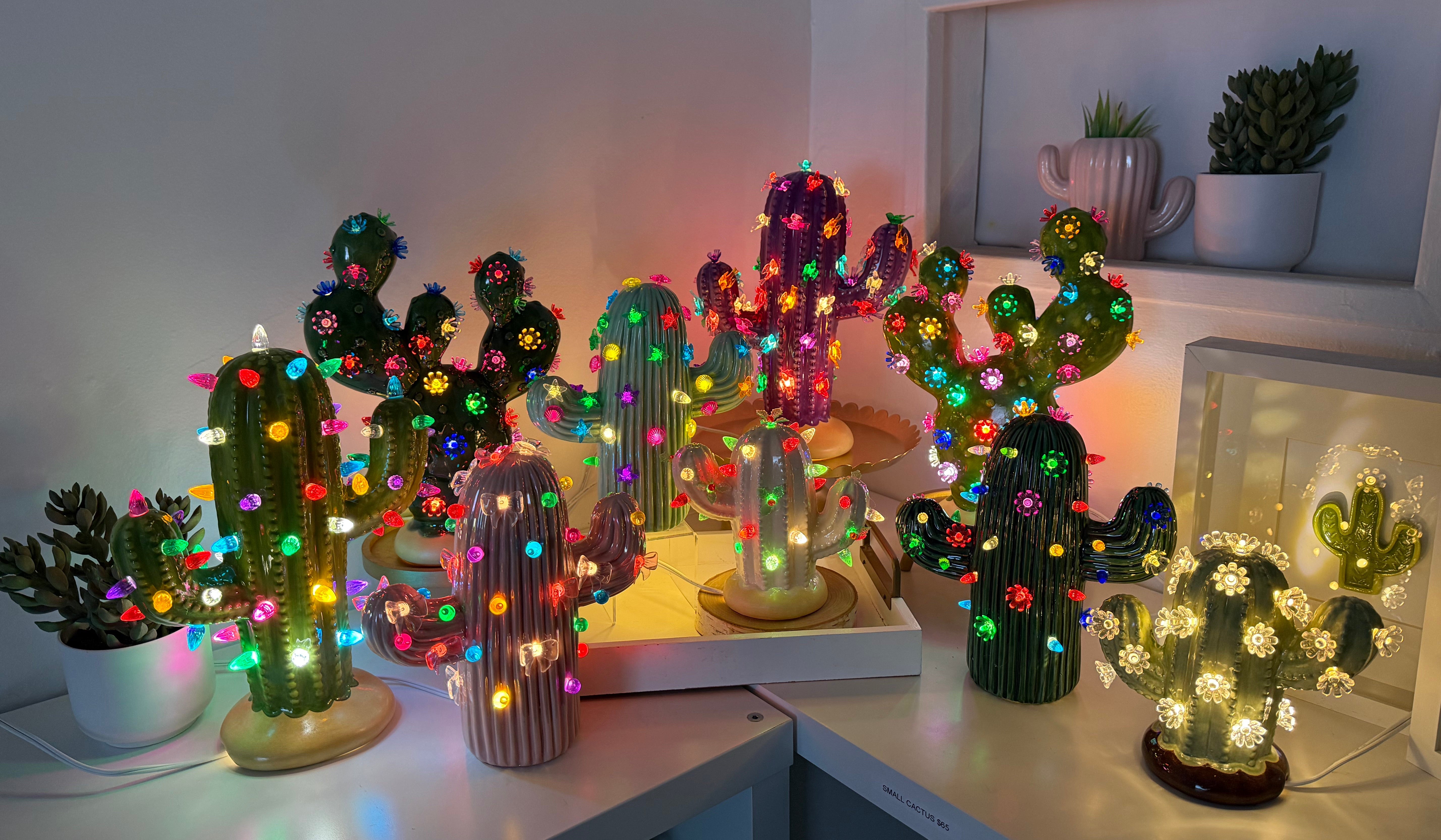 Home of the Original Ceramic Lighted Cactus Tree – Brush Strokes