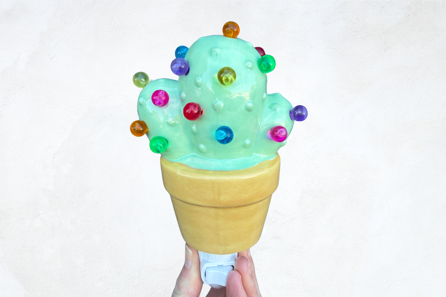 Mint Cactus Night Light