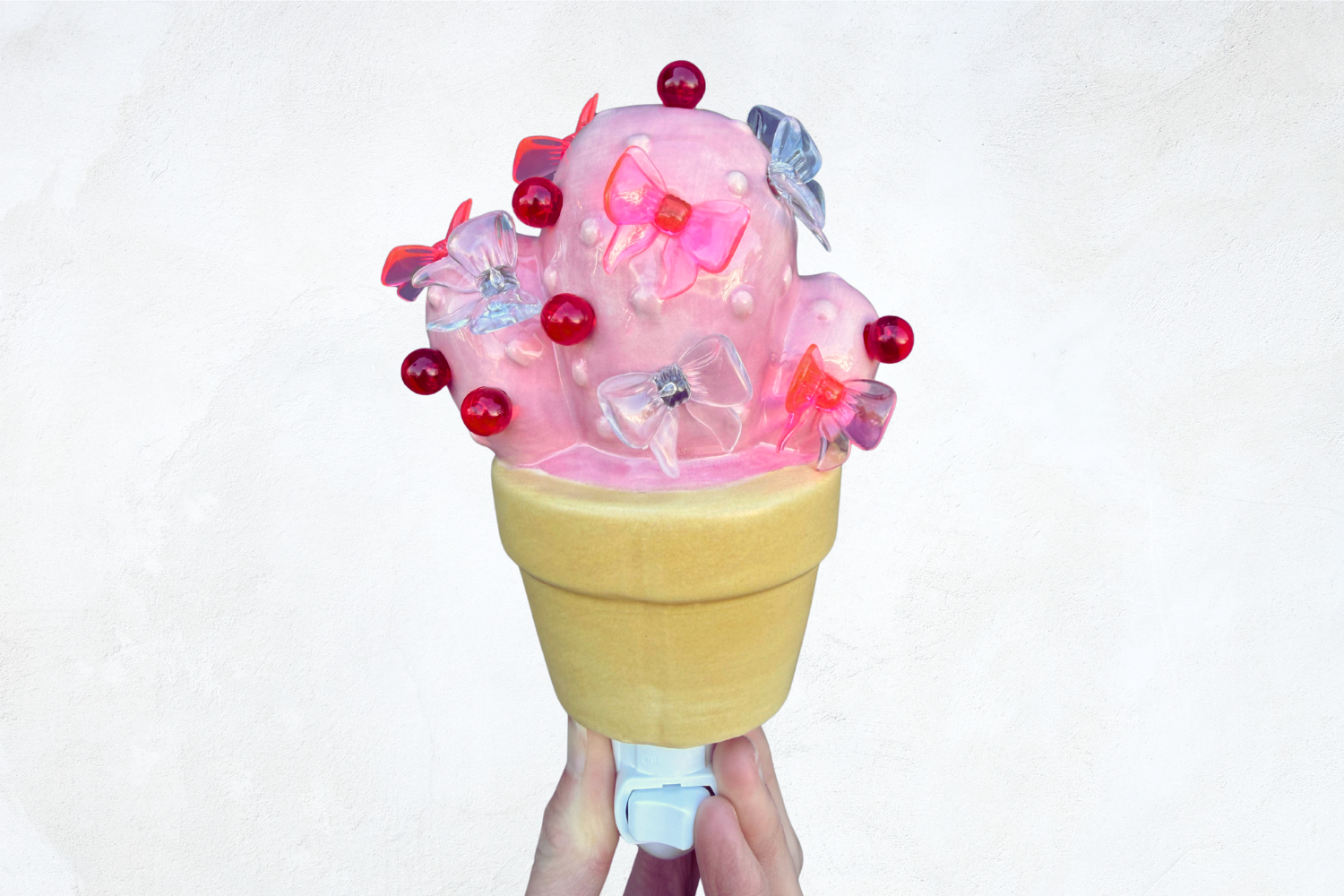 Pink Cactus Night Light