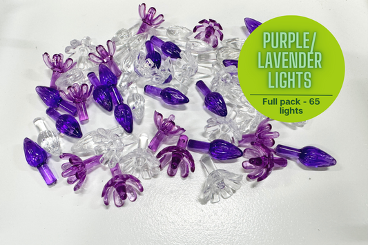 Purple Lights for Ceramic Trees