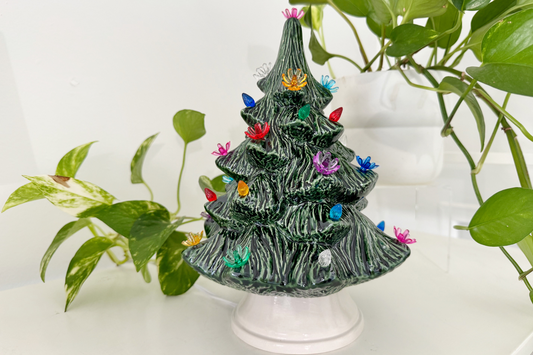 Small Vintage Christmas Tree - Forest Green