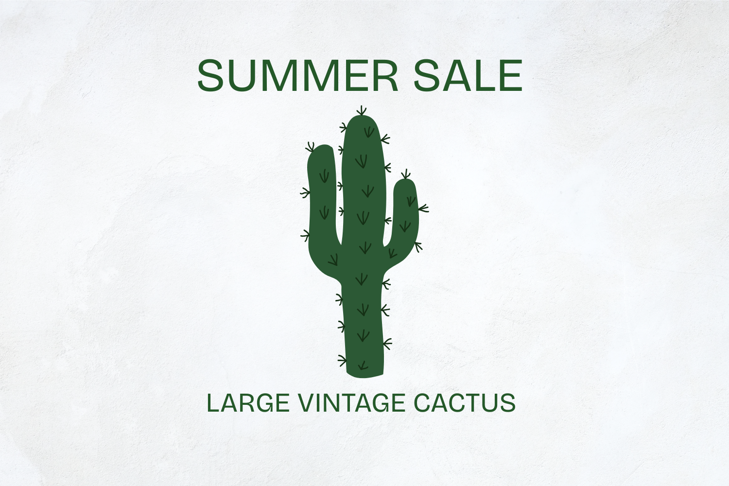 Cactus Statue Large - SUMMER SALE!