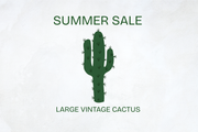 Cactus Statue Large - SUMMER SALE!