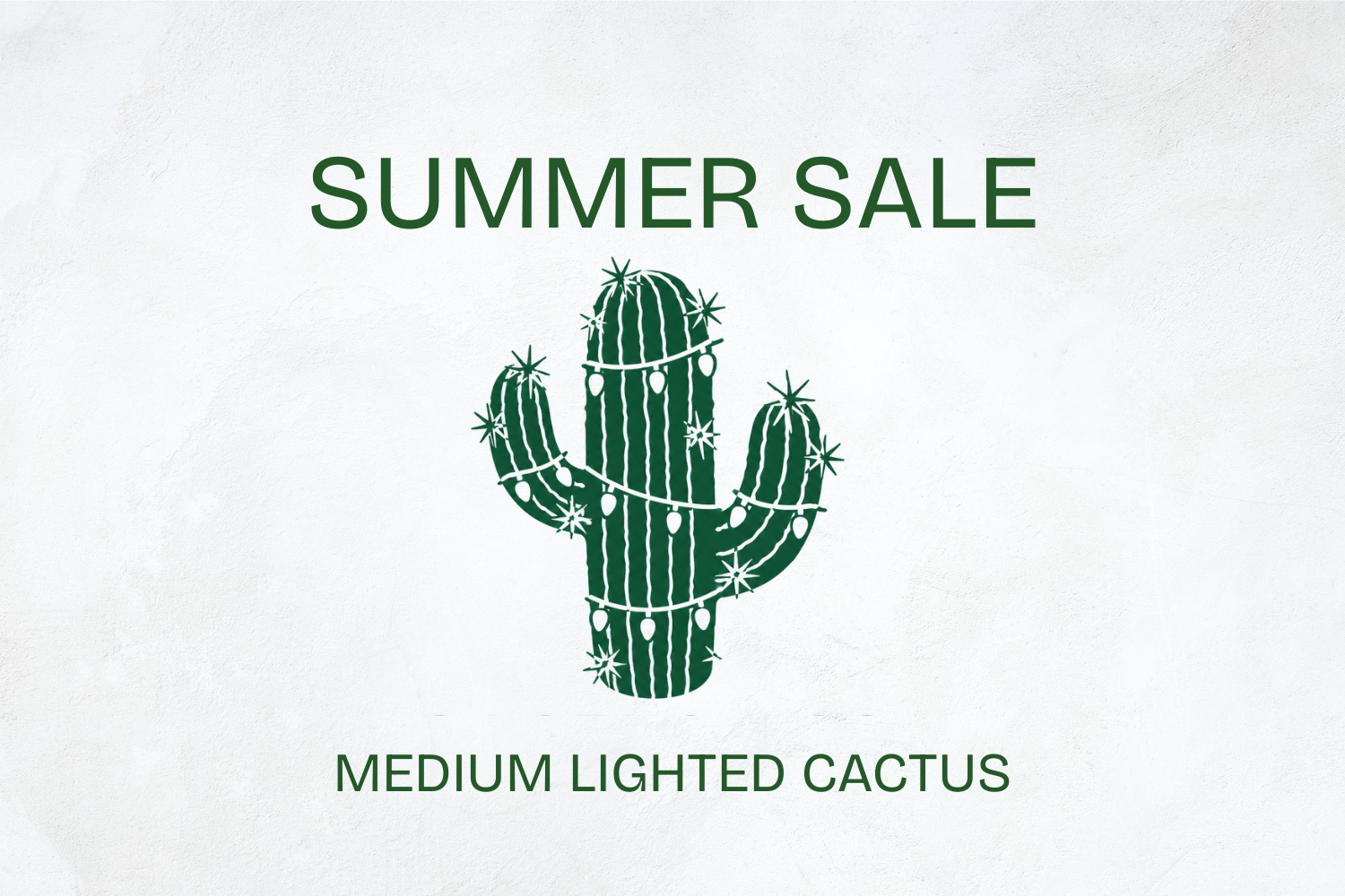 Medium Lighted Cactus - SUMMER SALE - Pink B4