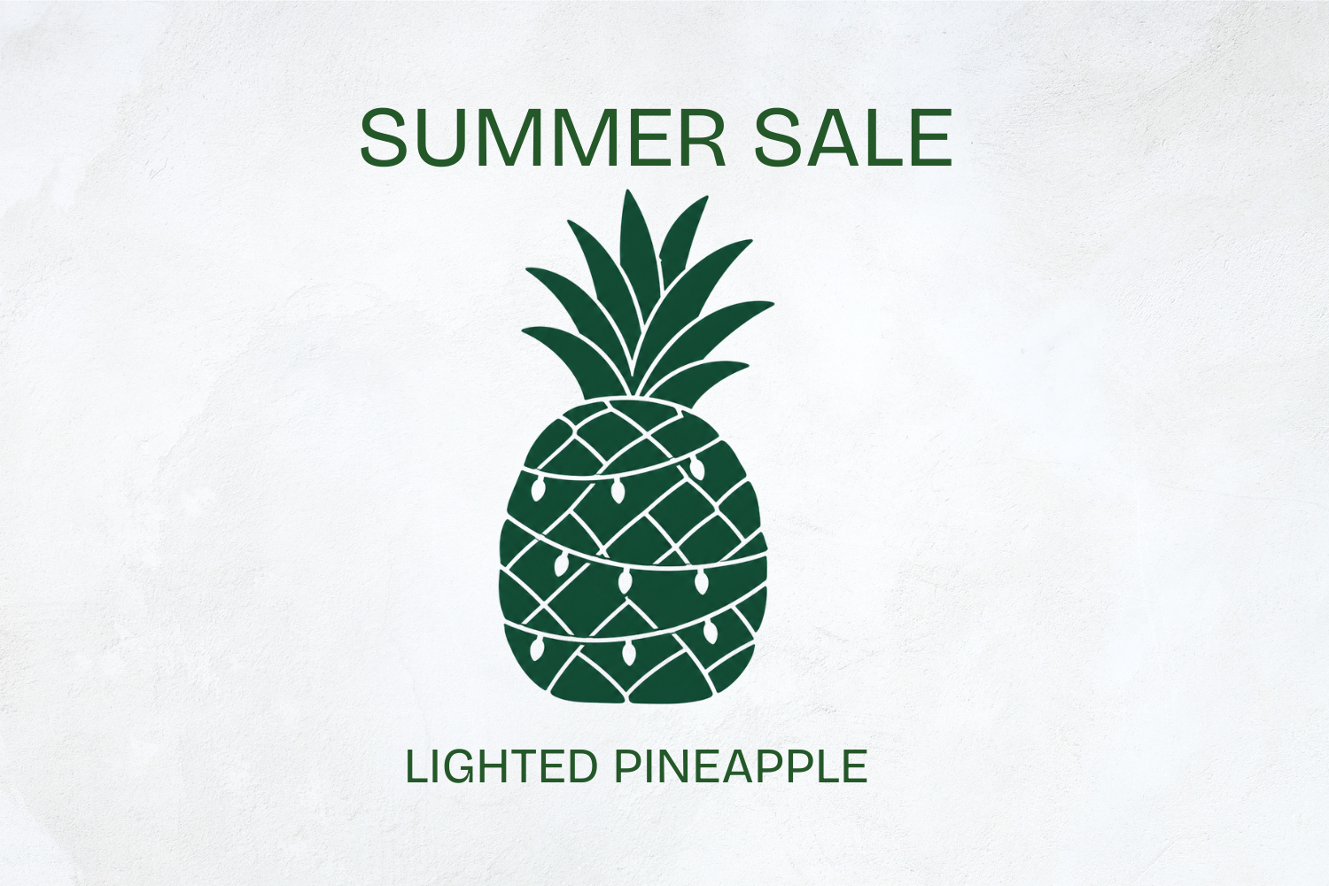 Lighted Pineapple - SUMMER SALE! - Yellow D2