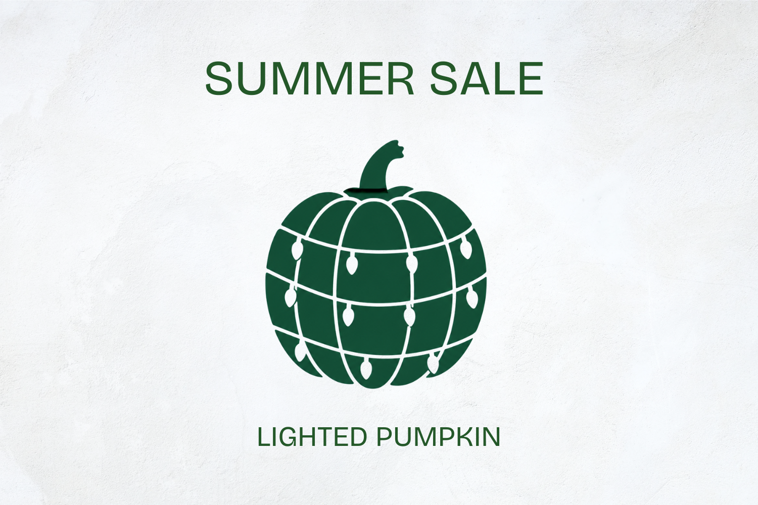 Lighted Pumpkin - SUMMER SALE!
