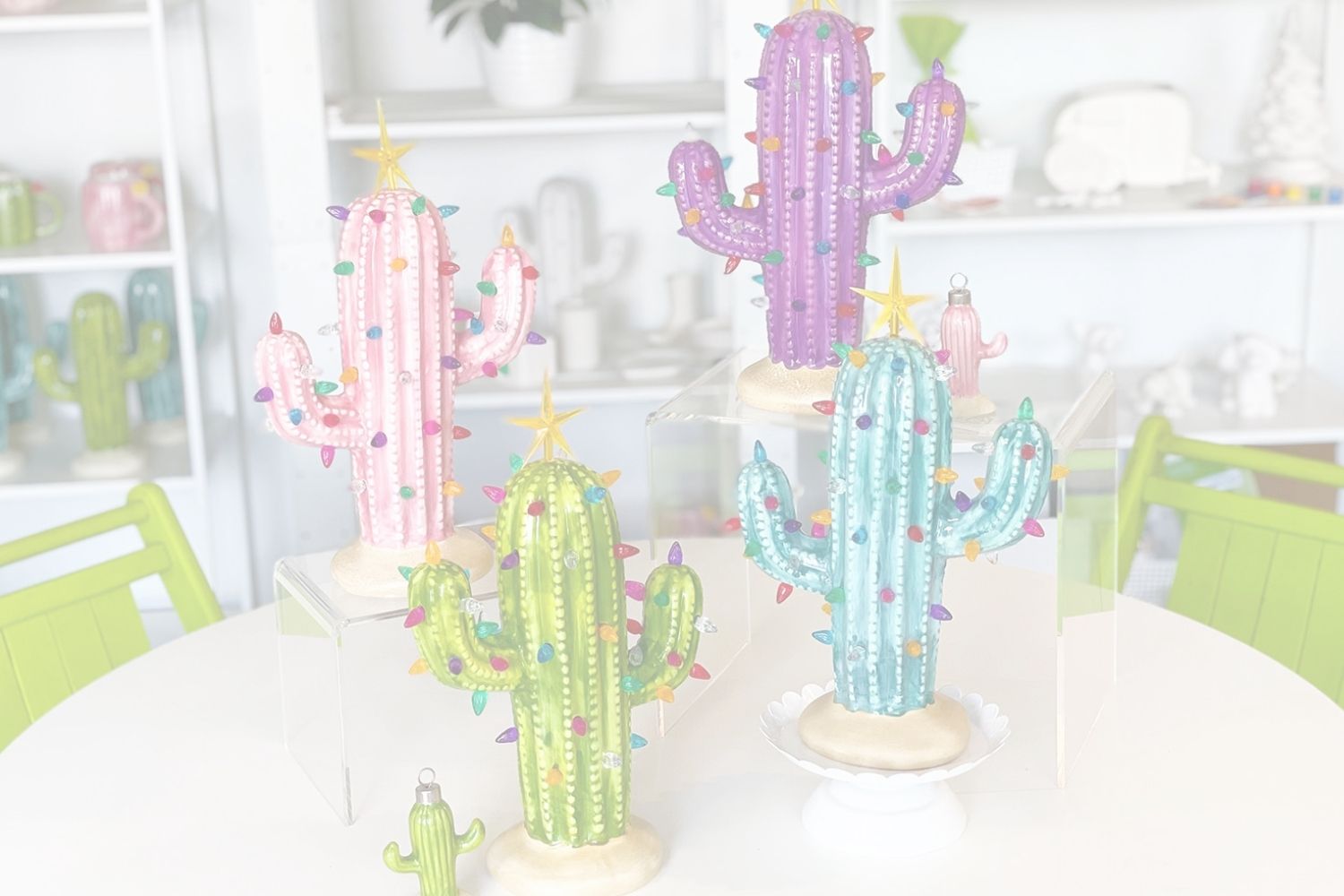 Home of the Original Ceramic Lighted Cactus Tree – Brush Strokes Pottery