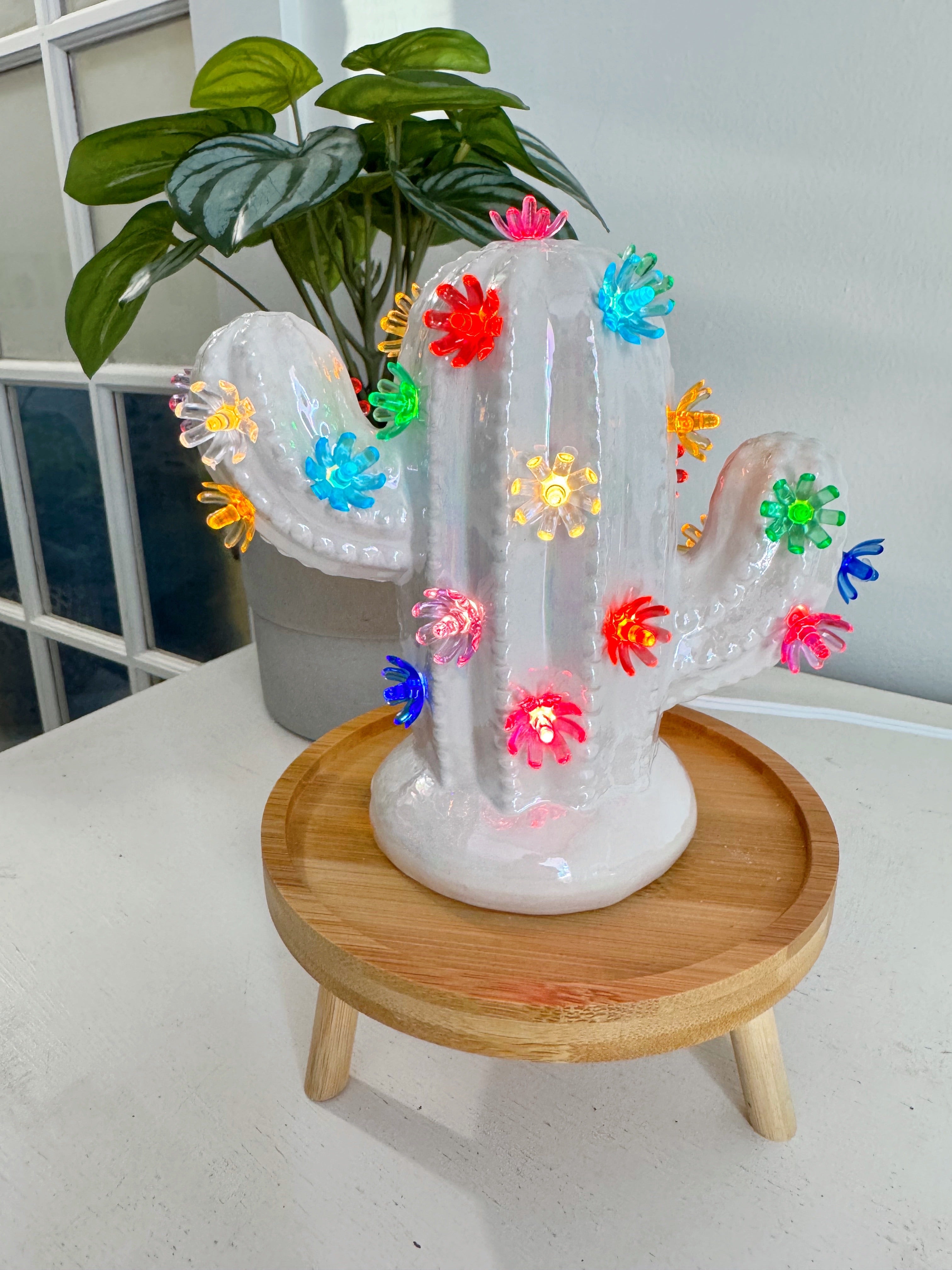 Iridescent White Baby Cactus Tree