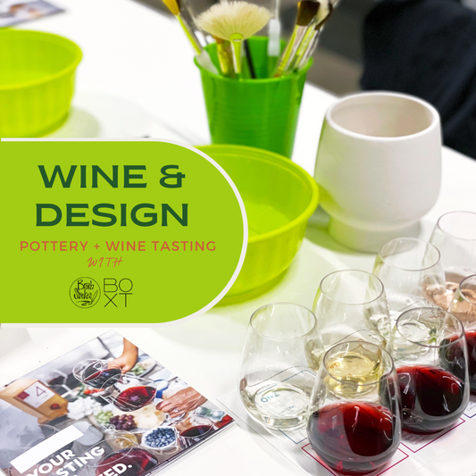Wine & Design Pottery Party with BOXT Wine