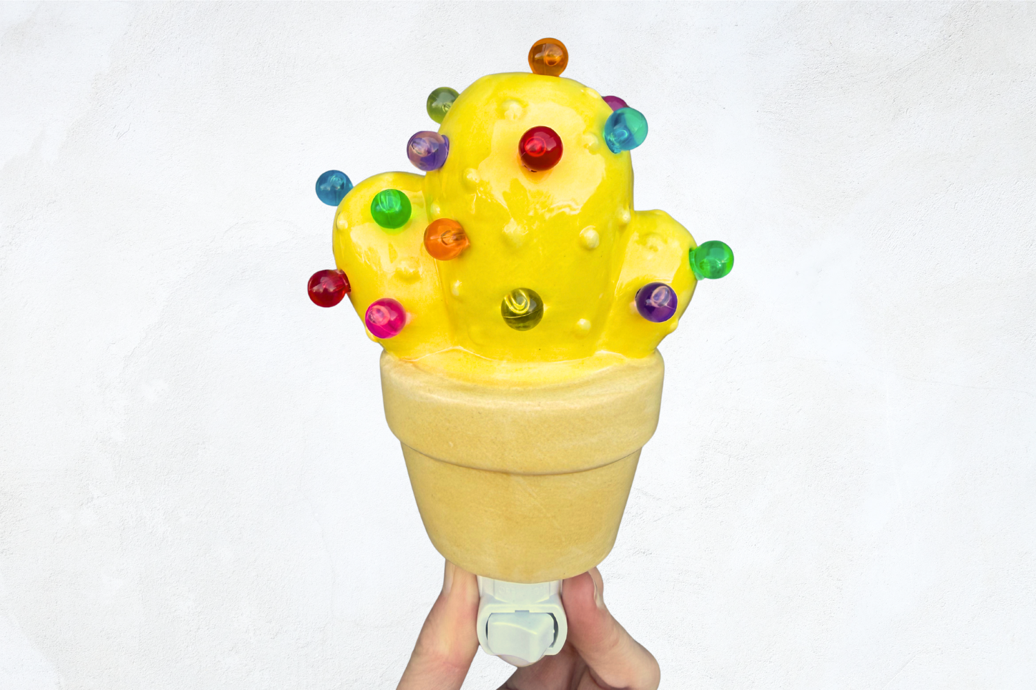 Yellow Cactus Night Light