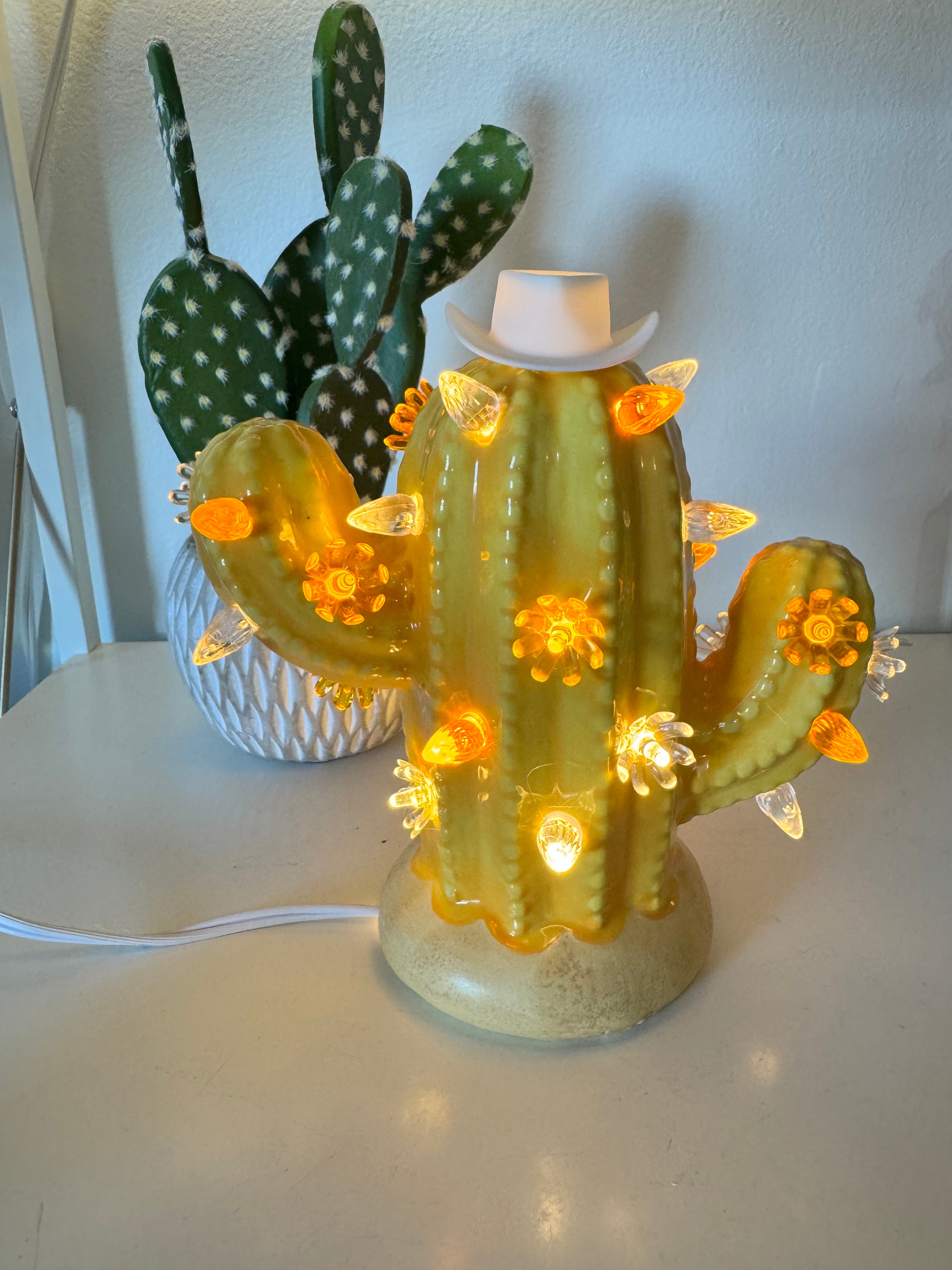 Baby Sunset Lighted Cactus Tree