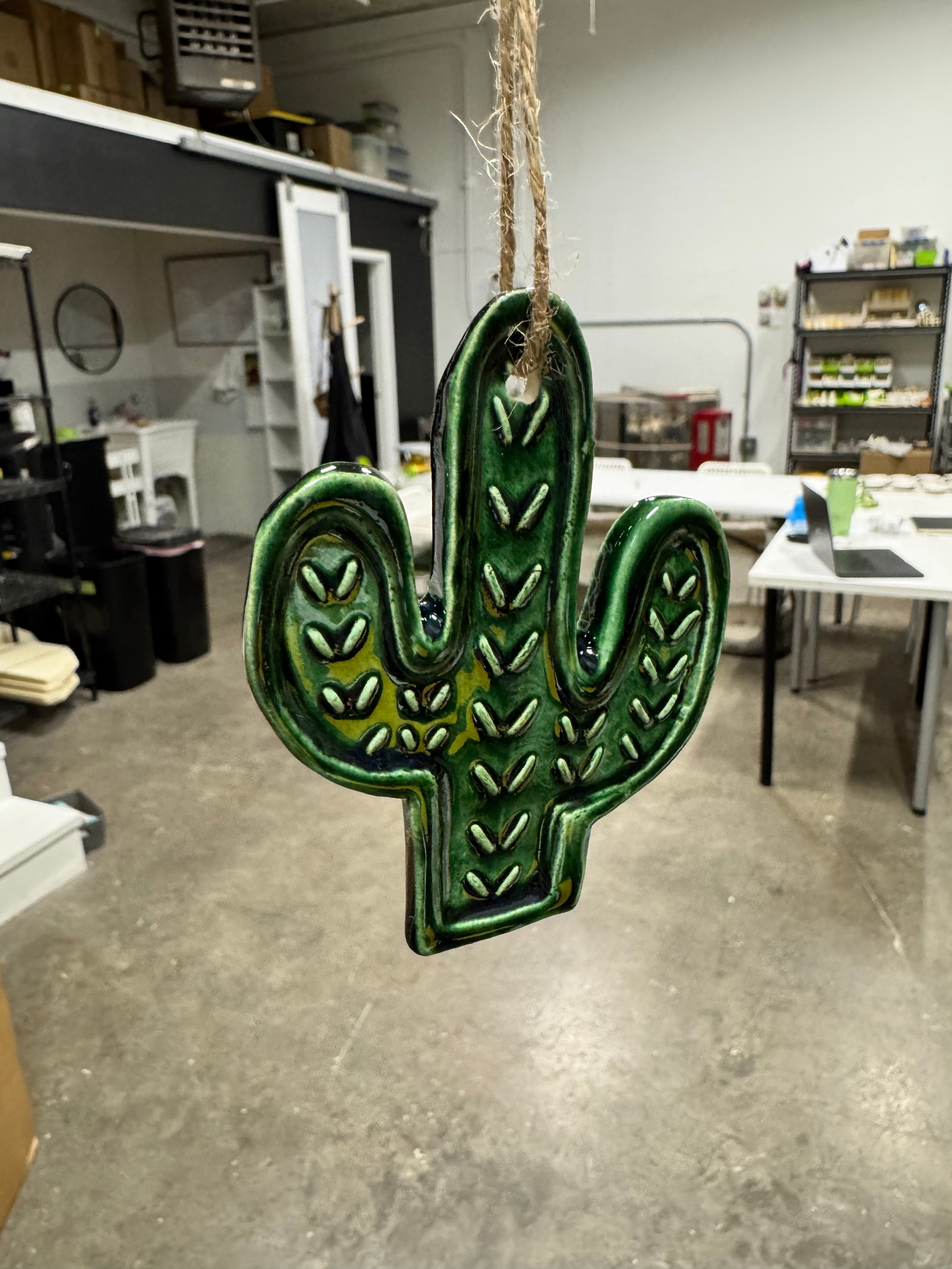 Ceramic Cactus Ornaments