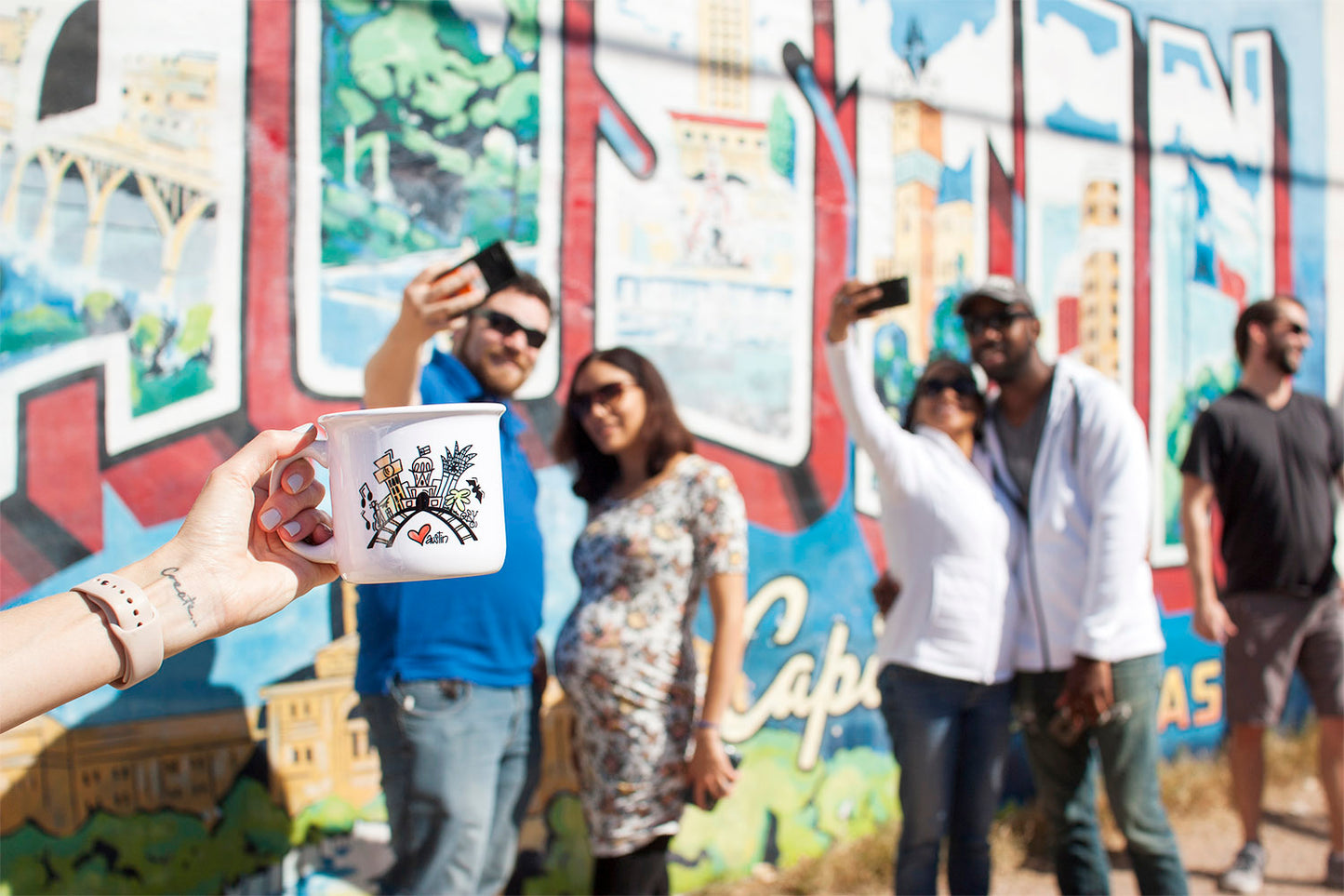 Custom - Austin Skyline Camper Coffee Mug