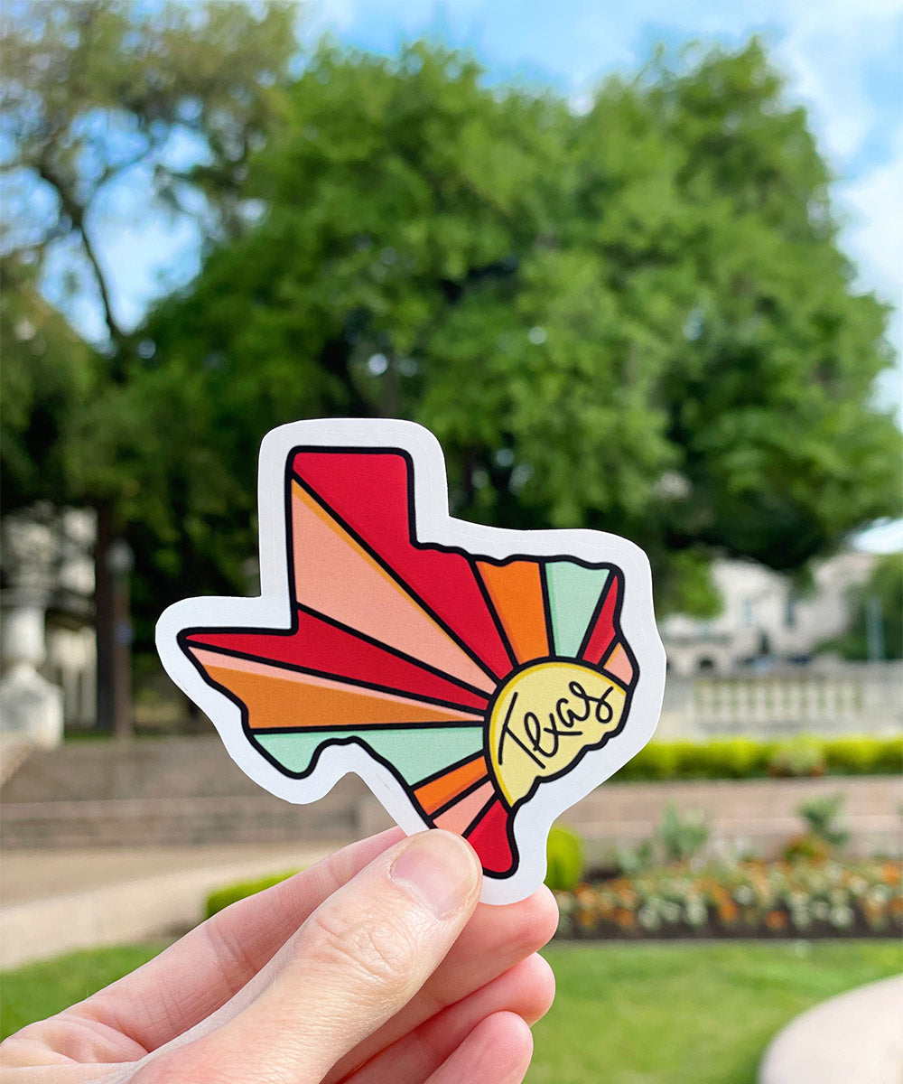 Texas Sunburst Sticker
