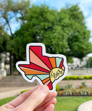 Texas Sunburst Sticker