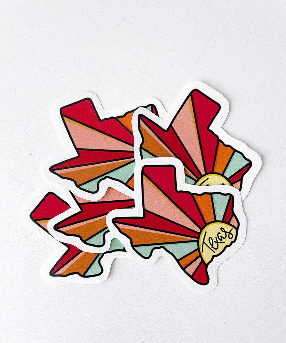 Texas Sunburst Sticker
