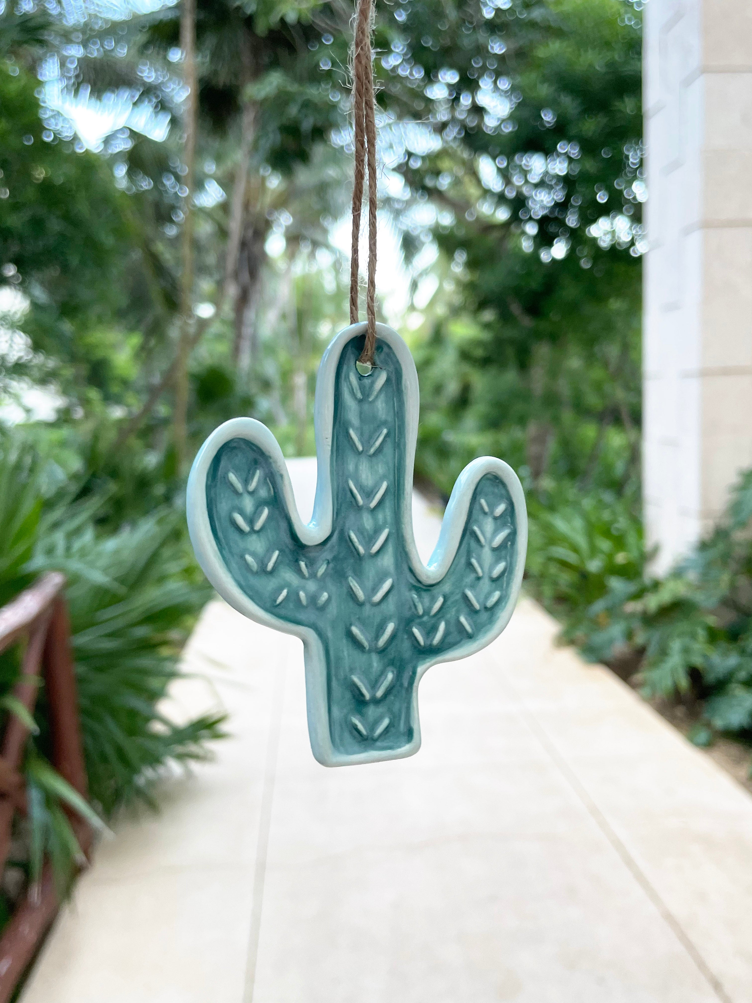 Ceramic Cactus Ornaments