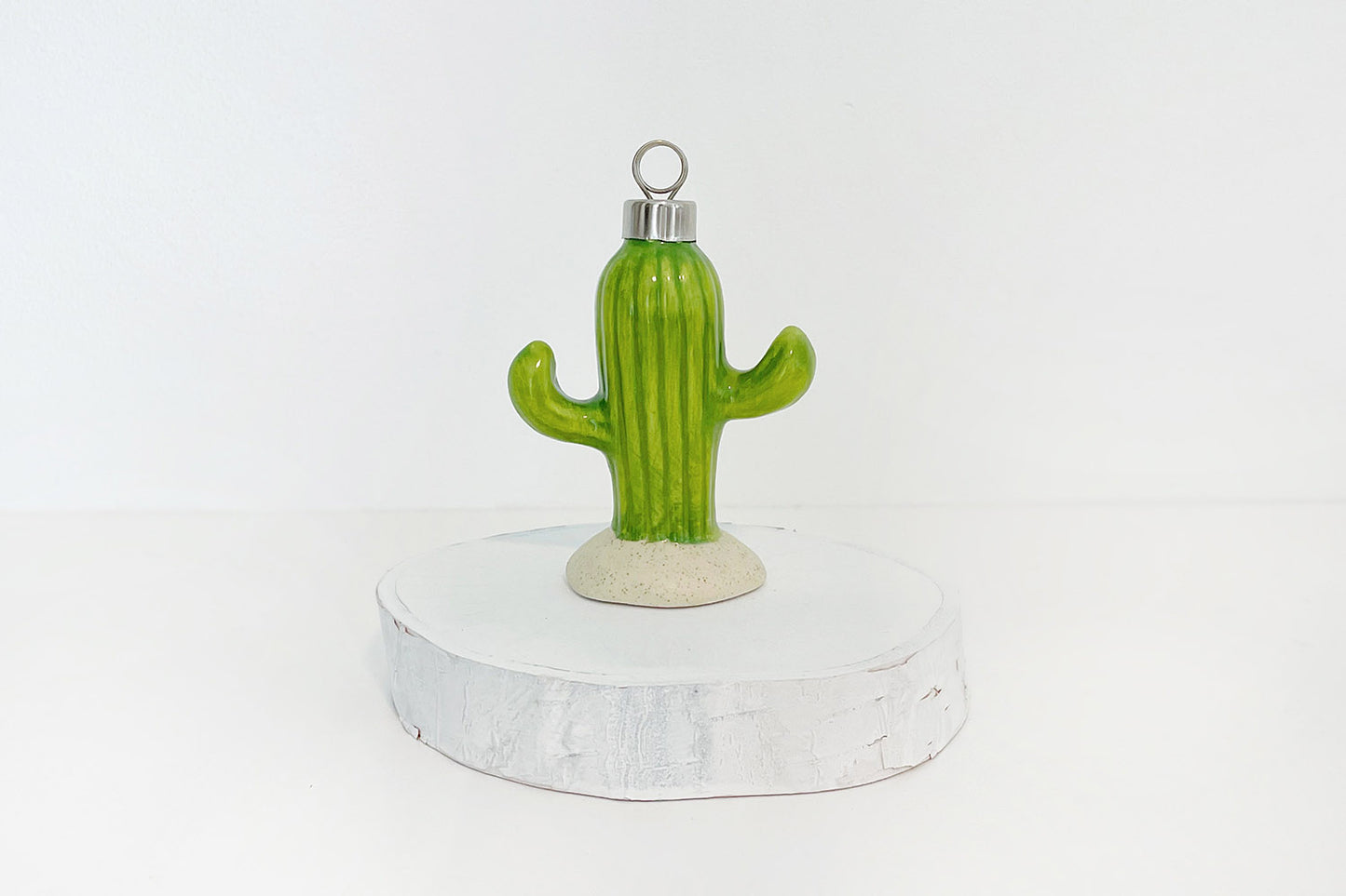 Mini Ceramic Cactus Ornaments