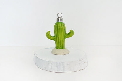 Mini Ceramic Cactus Ornaments