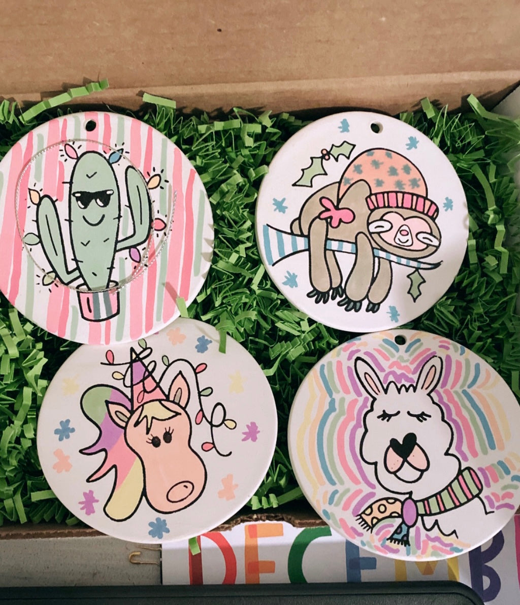 DIY Texas Ornament Coloring Kit