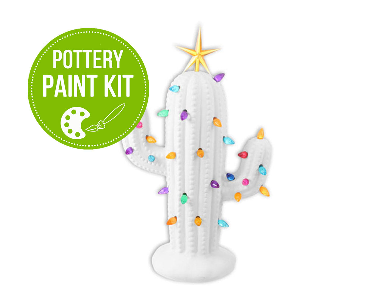 DIY Lighted Ceramic Cactus Tree Kit