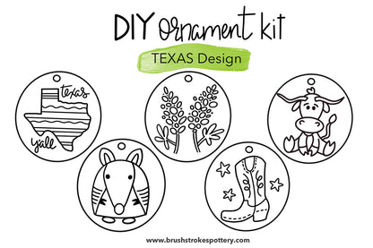 DIY Texas Ornament Coloring Kit