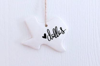 Texas Cities - Christmas Ornaments