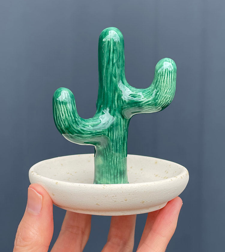 Cactus jewelry store holder